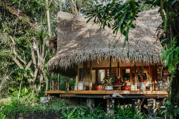 Eco villa in Sibang, Bali, set among tropical greenery