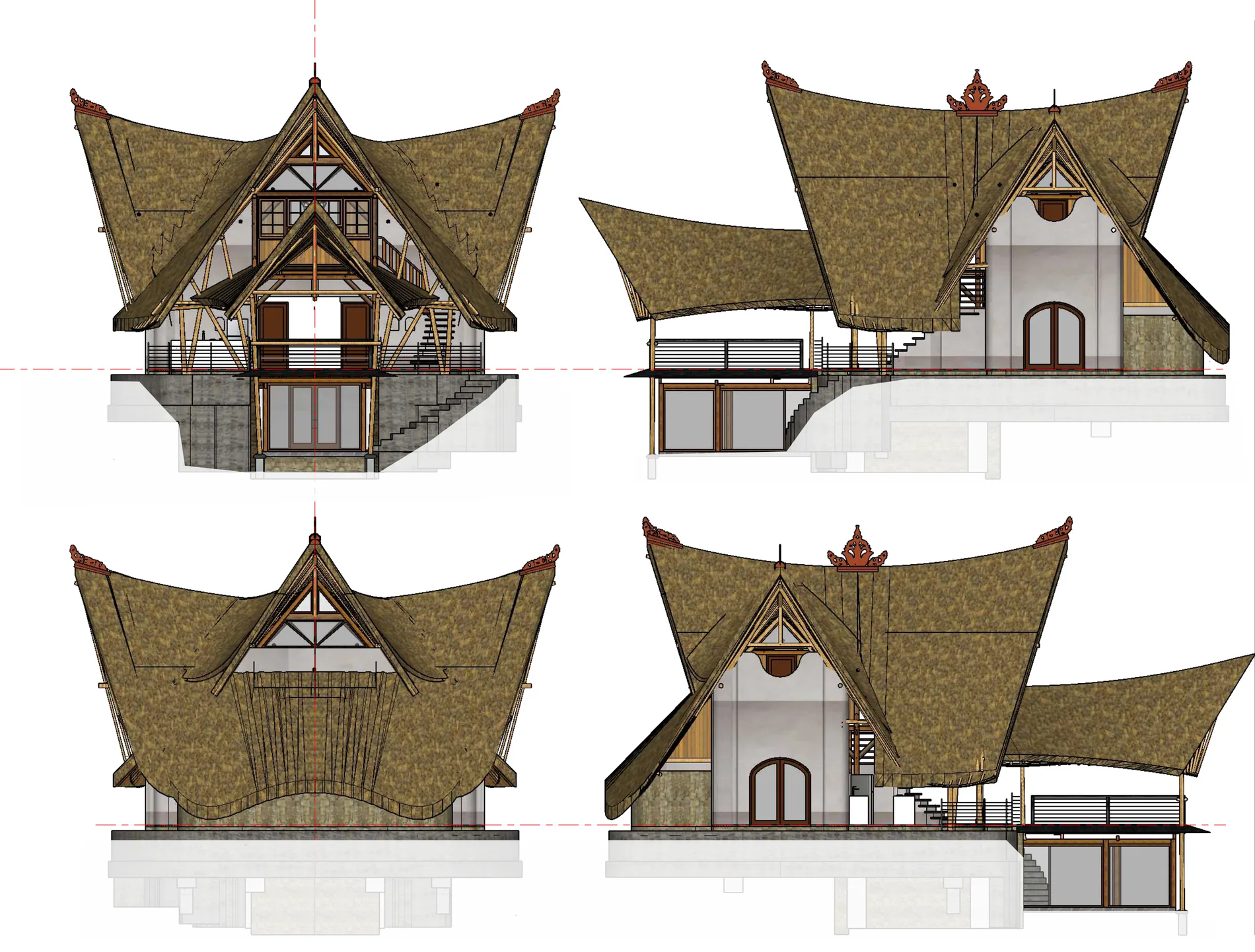 Villa Kailash Elevations floor plan