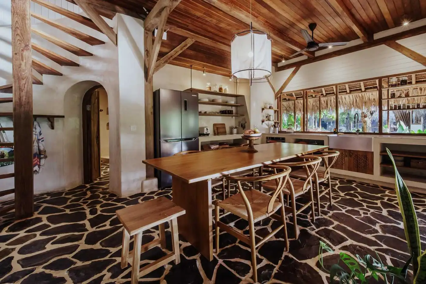 Villa Sungai open kitchen and dining
